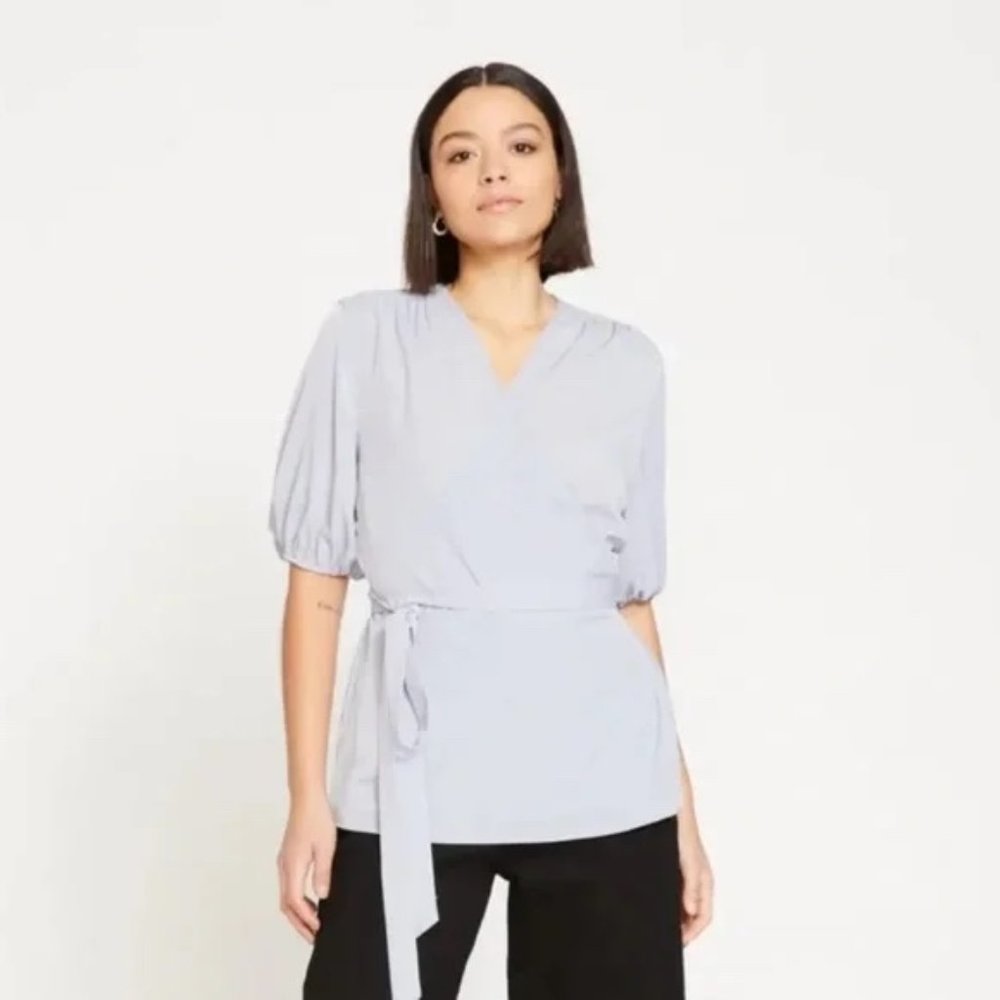 NWT Universal Standard Rivers Wrap Blouse S (14/16)